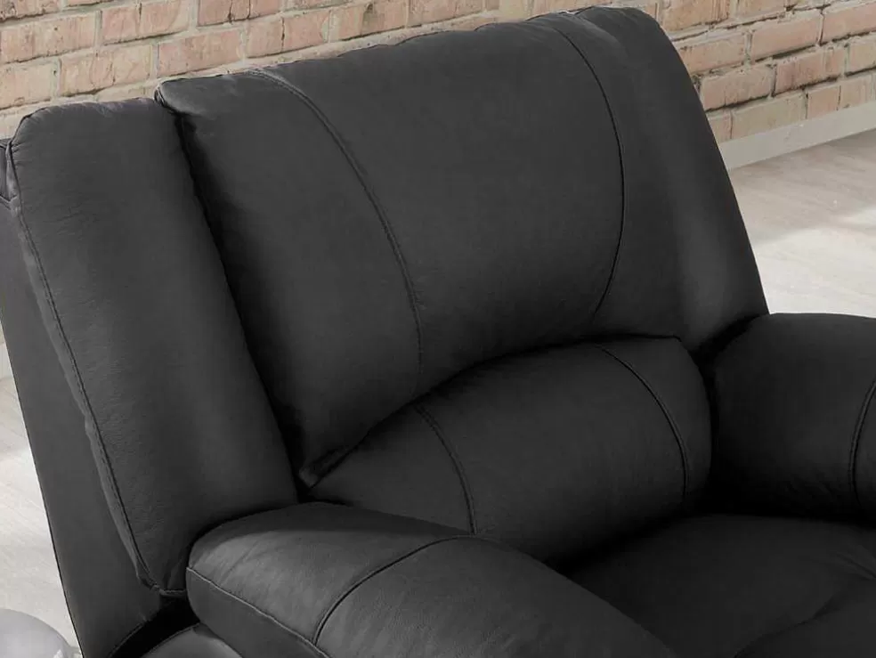 Best Sale Relaxfauteuil Van Leer Aroma - Zwart Relaxfauteuil