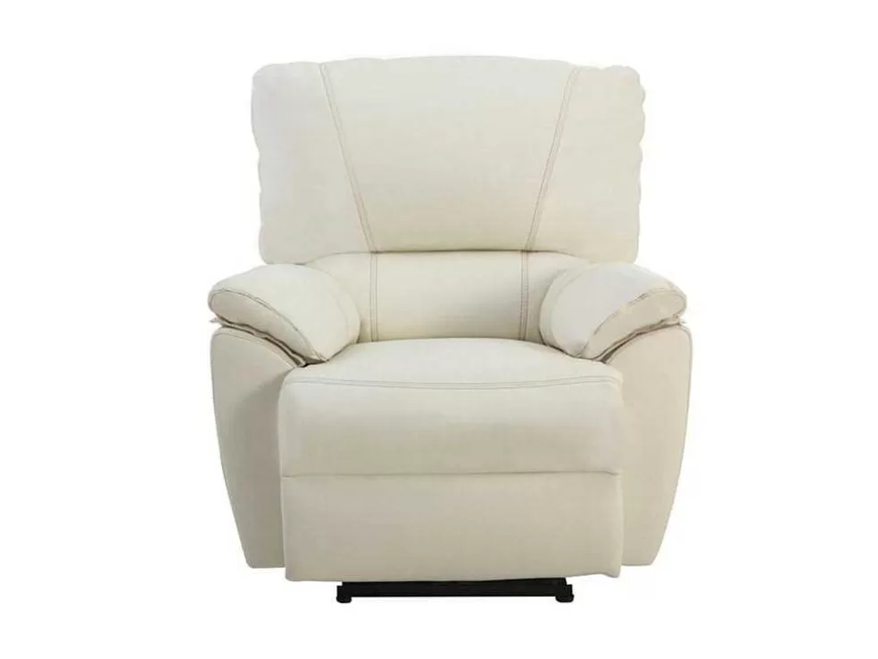 Cheap Relaxfauteuil Van Leer Marcis - Ivoor - Elektrisch Relaxfauteuil