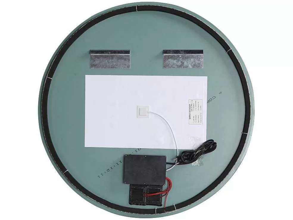 Sale Ronde Badkamerspiegel Zonder Kader Anticondens Met Ledverlichting Diameter 90 Cm Romula Accessoires & Spiegels