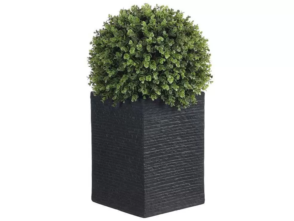 Best Ronde Kunstbuxus Met Pot - H66 X D40 Cm - Groen - Diava Kunstplant