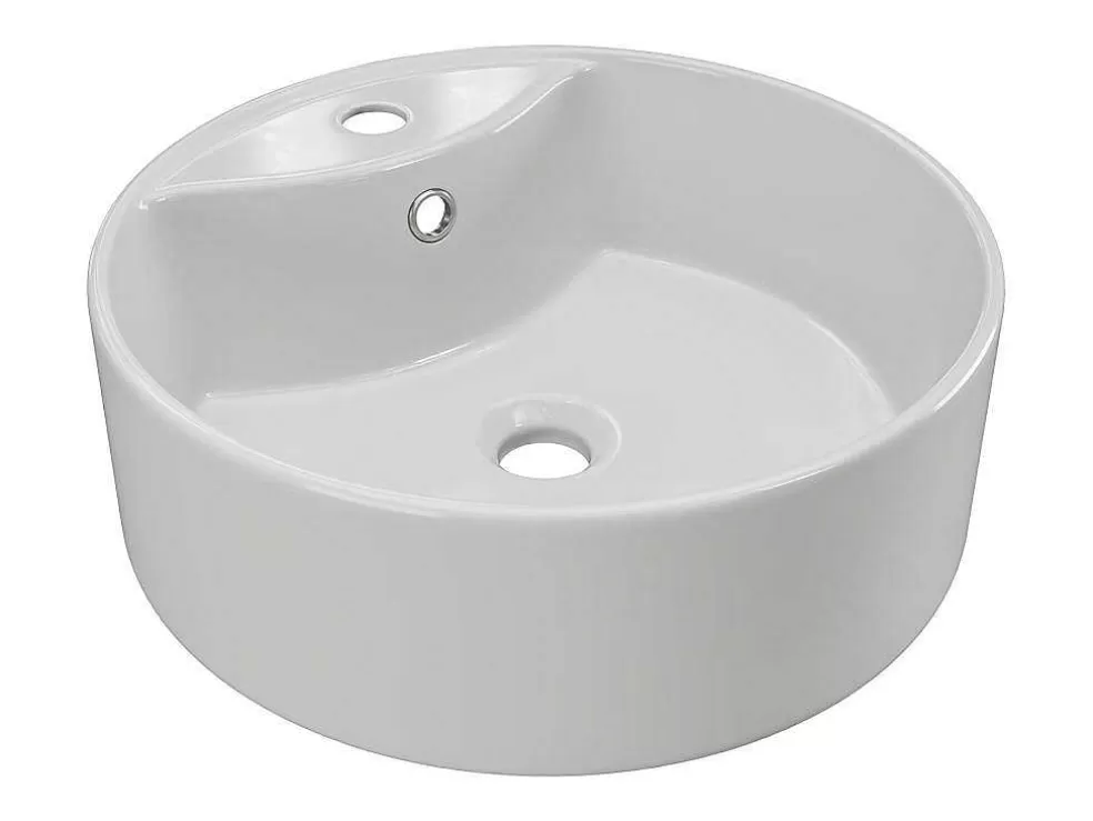 Best Sale Ronde Wastafel Om Neer Te Zetten Van Wit Keramiek - 40 Cm - Darini Wastafel