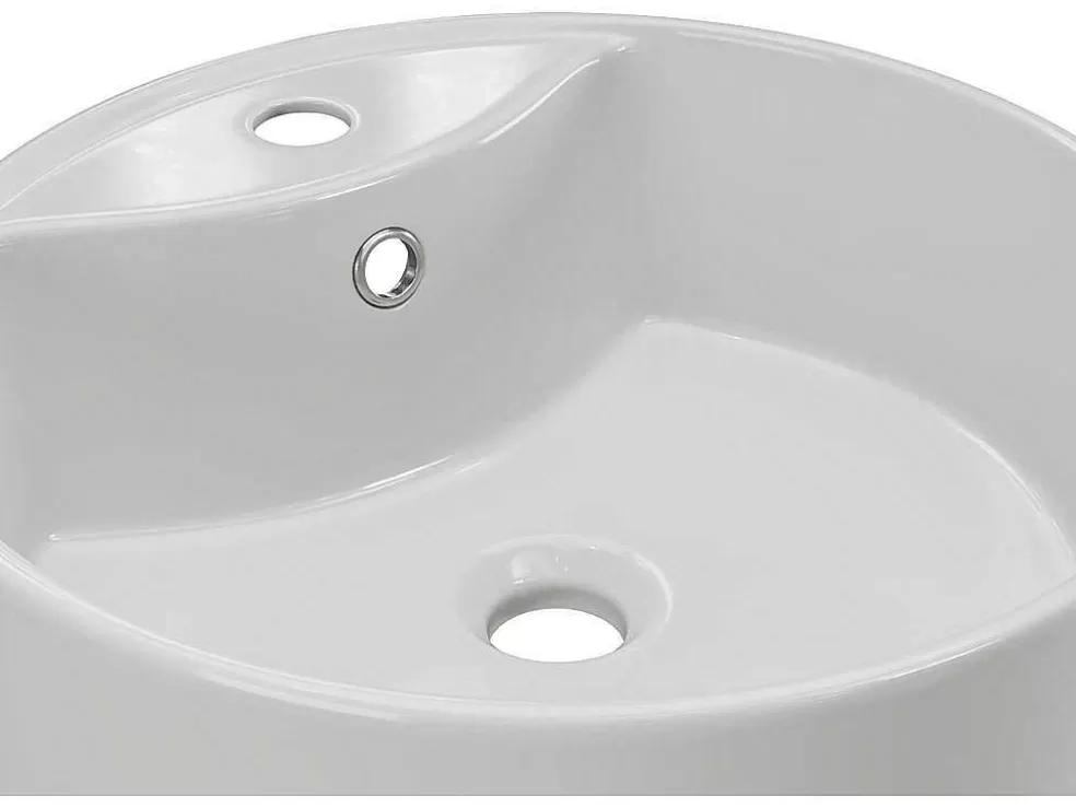 Best Sale Ronde Wastafel Om Neer Te Zetten Van Wit Keramiek - 40 Cm - Darini Wastafel