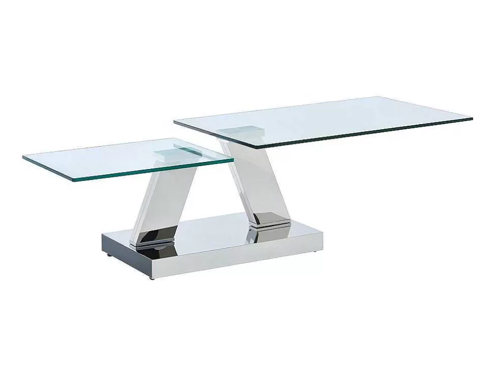 Cheap Salontafel Met Draaiblad Oyrus - Gehard Glas & Metaal Salontafel