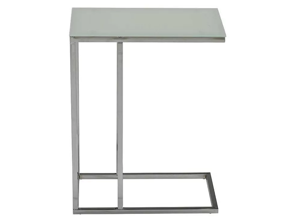 Discount Salontafel Nelio - Gehard Glas - Wit Bijzettafel