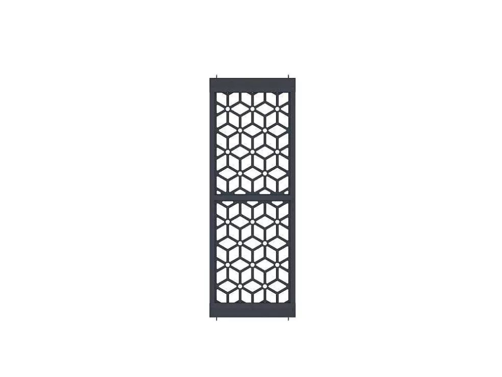Best Sale Scheidingswand Verzinkt Staal L88 X H245 Cm Antraciet - Verstelbare Hoogte - Lateri Scheidingswand