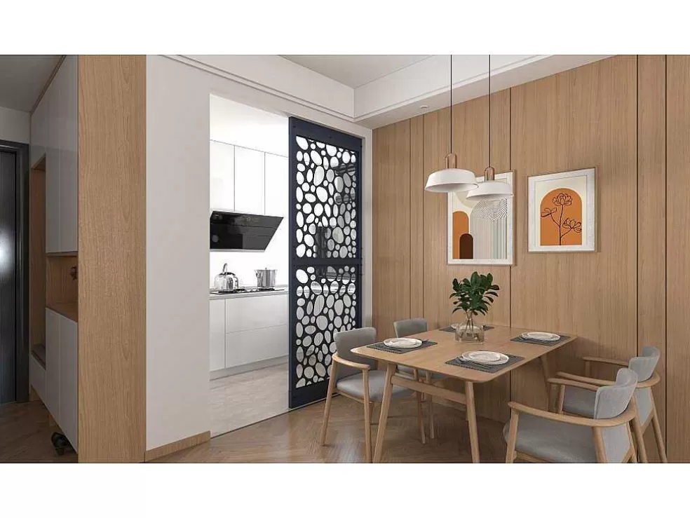 Outlet Scheidingswand Verzinkt Staal L88 X H245 Cm Antraciet - Verstelbare Hoogte - Tirodi Scheidingswand