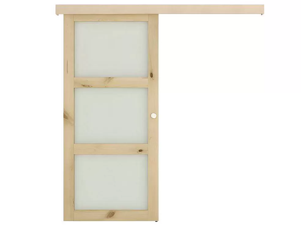 Flash Sale Schuifdeur Acosta Met 3 Ramen - H205Xb93 Cm - Mdf Schuifdeur