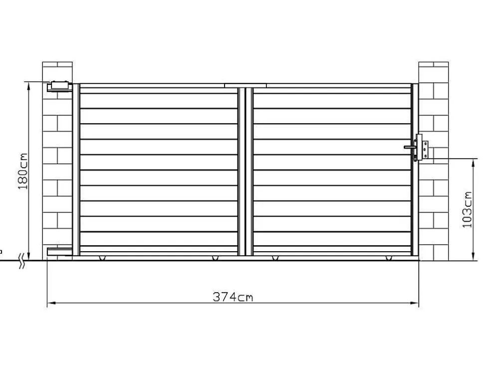 Hot Schuifpoort Van Antraciet Opengewerkt Aluminium - L374 X 180 Cm - Nazario Hekjes & Poorten