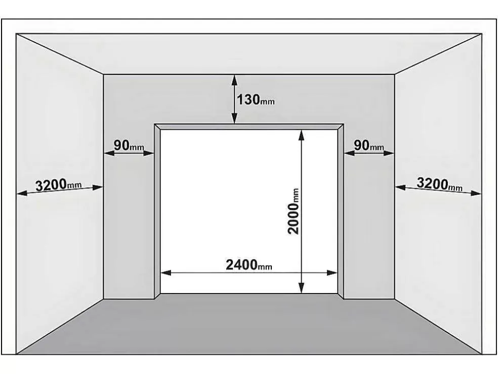 Discount Sectionale Garagedeur Met Glad Effect En Centrale Witte Loopdeur Met Motor - Lavega Garagedeur
