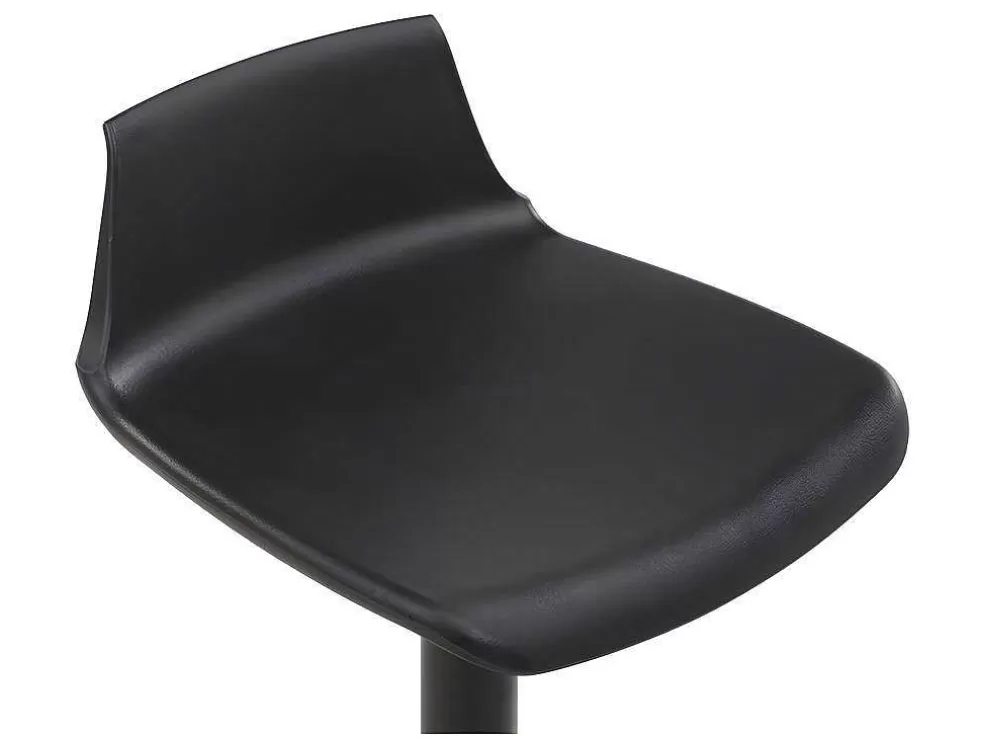 Fashion Set "Bar": Barmeubel Morena + 2 Barkrukken Calas - Zwart En Notenhout-Effect Barmeubel