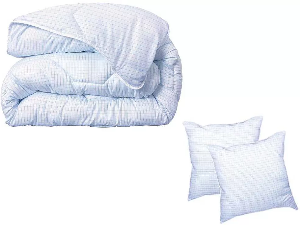 Discount Set Dekbed 220 X 240 Cm + 2 Hoofdkussens 60 X 60 Cm - Totale Bescherming Tegen Huismijt - Ange Gardien Dekbed