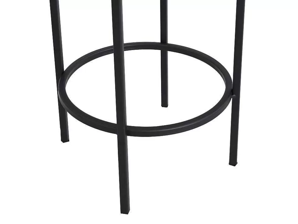 Best Sale Set Van 2 Bloembakken Op Poot Van Metaal - D25 X H61 Cm En D30 X H77 Cm - Goudkleurig En Zwart - Naba Decoratieobject Voor Binnen