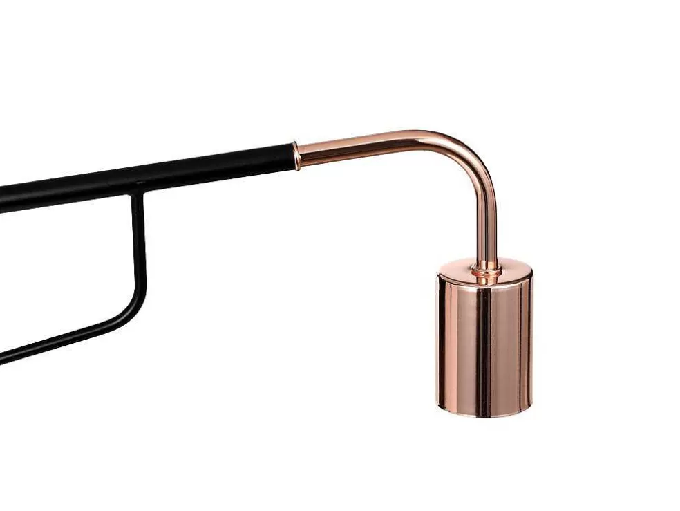 Flash Sale Set Van 2 Hangende Wandlampen - Metaal - L65 X D10 X H25 Cm - Zwart En Koperkleurig - Colwood. Wandlamp