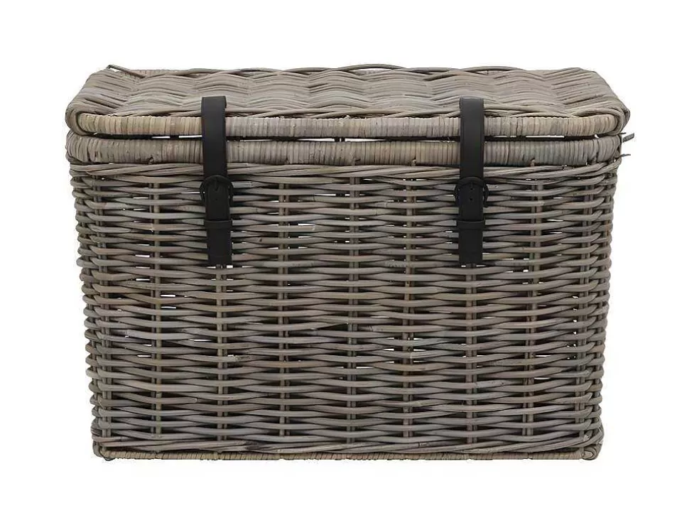 Hot Set Van 2 Opbergkoffers Van Kubu Nefta - L80 X D45 X H55 Cm En L70 X D35 X H45 Cm - Natuurlijk Grijs Opbergaccessoire