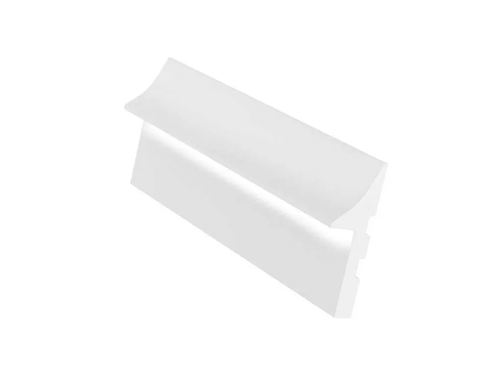 Cheap Set Van 3 Plinten Van Polystyreen L290 X H15 Cm Wit - Radeno Plint