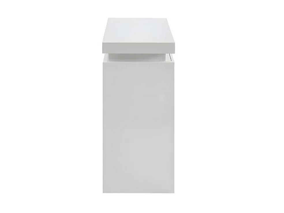 Clearance Sidetable Emerson - Met Led-Verlichting - 2 Lades - Wit Gelakt Mdf Sidetable