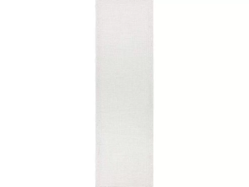 Cheap Sisal Tapijt, Loper Timo 5979 Buitenshuis Kader Wit 80X250 Cm Tapijt Voor Buiten