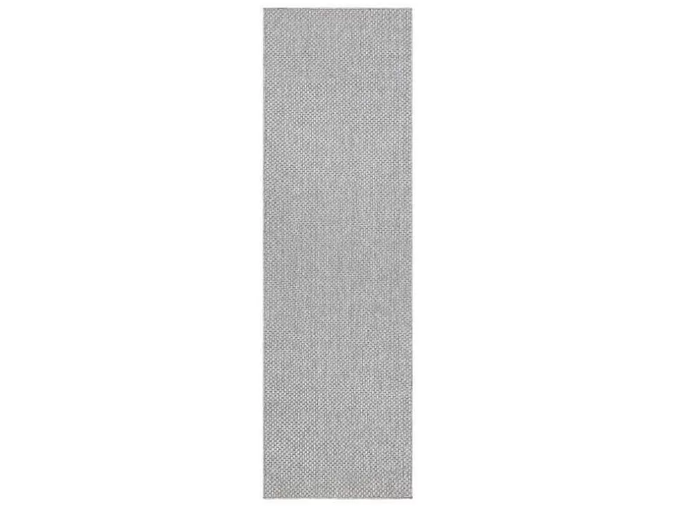 Clearance Sisal Tapijt, Loper Timo 6272 Buitenshuis Grijskleuring 60X300 Cm Tapijt Voor Buiten