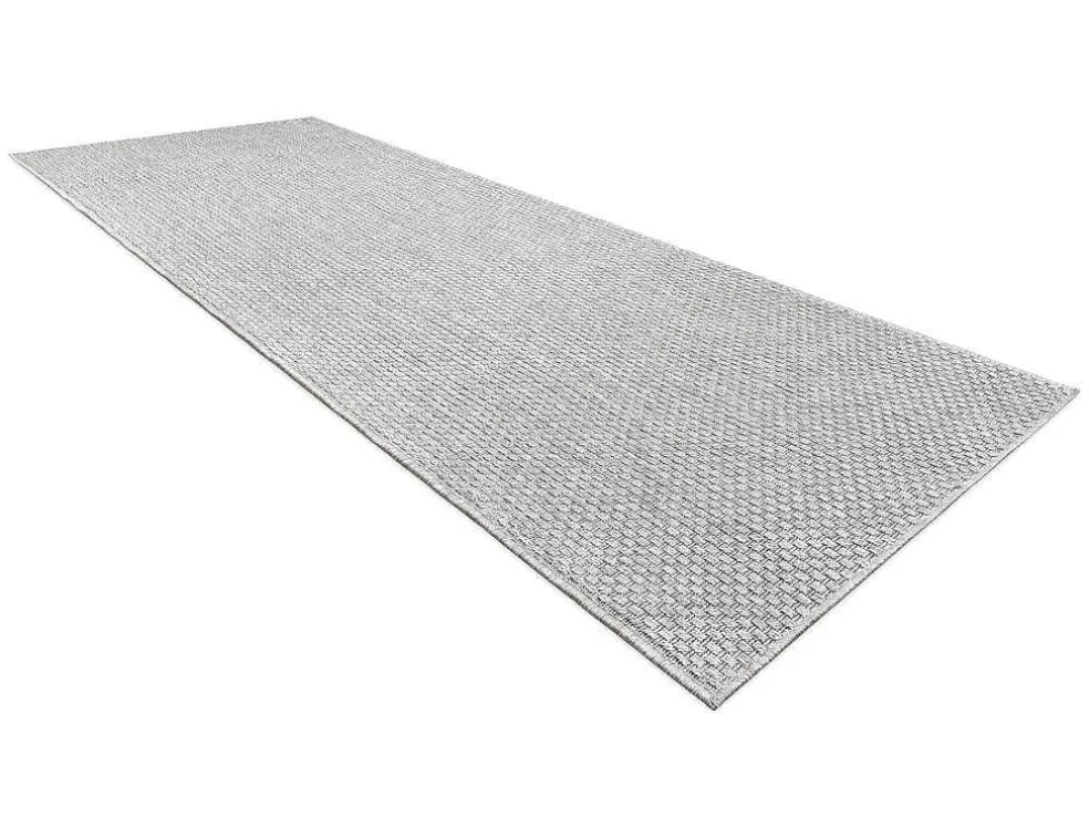 Cheap Sisal Tapijt, Loper Timo 6272 Buitenshuis Grijskleuring 80X250 Cm Tapijt Voor Buiten