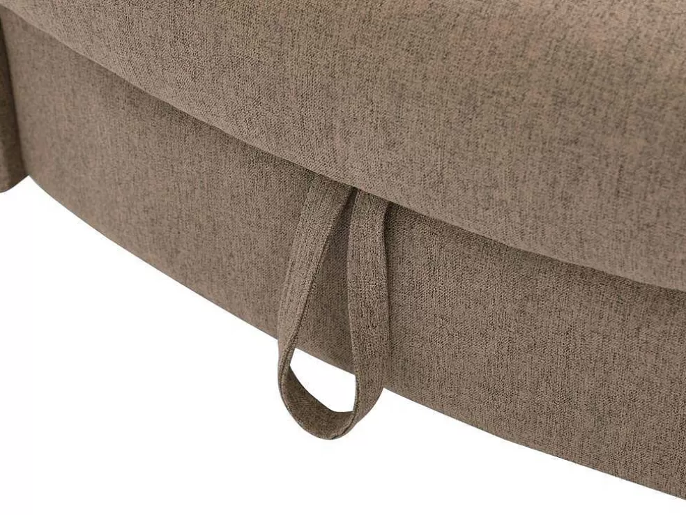 Shop Slaapbank Van Bruine Stof Met Opbergruimte - Hoek Links - Penelope Chaise Longue