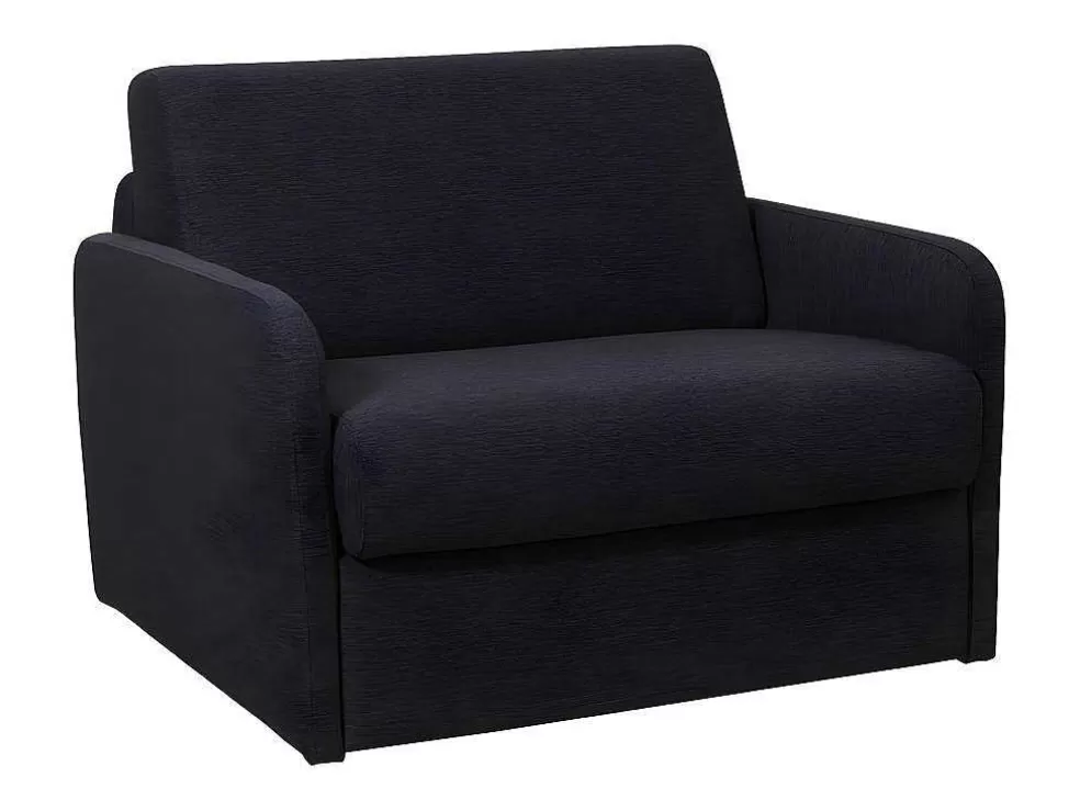 Flash Sale Slaapfauteuil Met Matras Van Stof Nadoa - Slaapafmeting 100 Cm - Donkergrijs Uitklapbare Fauteuil