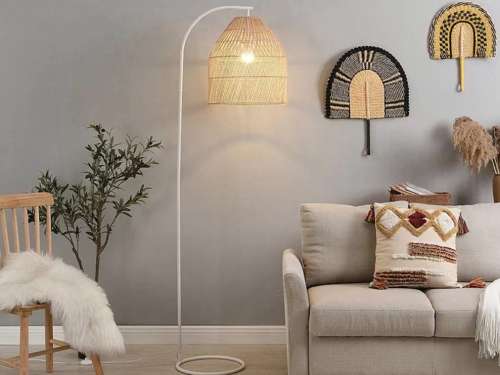 Cheap Staande Lamp Etnische Stijl Van Ijzer En Rotan - H 177 Cm - Parnaiba Staande Lamp
