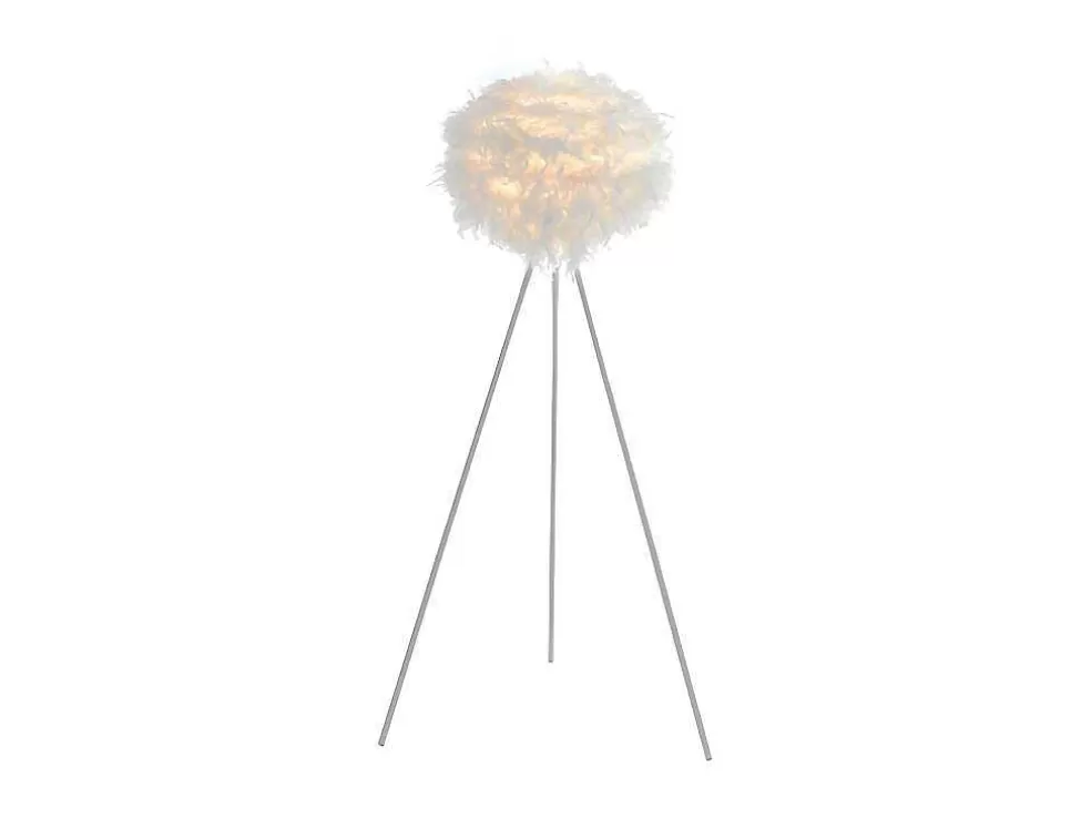 Flash Sale Staande Lamp Met Driepoot En Veren Nuage - 54 X 54 X 150 Cm - Wit Staande Lamp