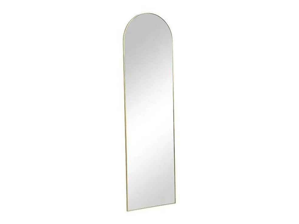 Store Staande Spiegel Met Boog Van Metaal - L50 X H170 Cm - Goudkleurig - Mailen Spiegel