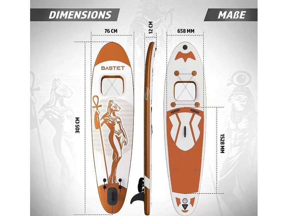 Online Sup Board Bastet 305 Cm - Rose Goud - Incl. Accessoires Watersport