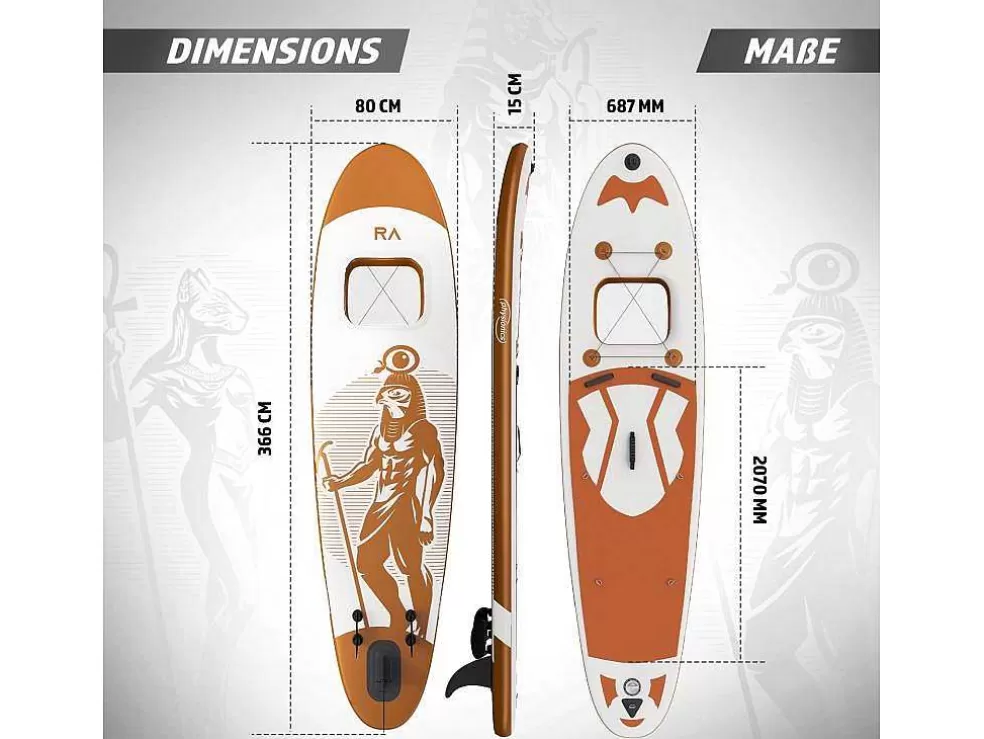 Online Sup Board Bastet 366 Cm - Rose Goud - Incl. Accessoires Watersport