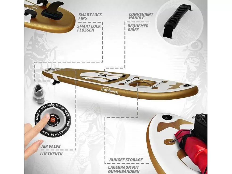 Sale Sup Board Gold Ra 305 Cm - Goud - Incl. Accessoires Watersport