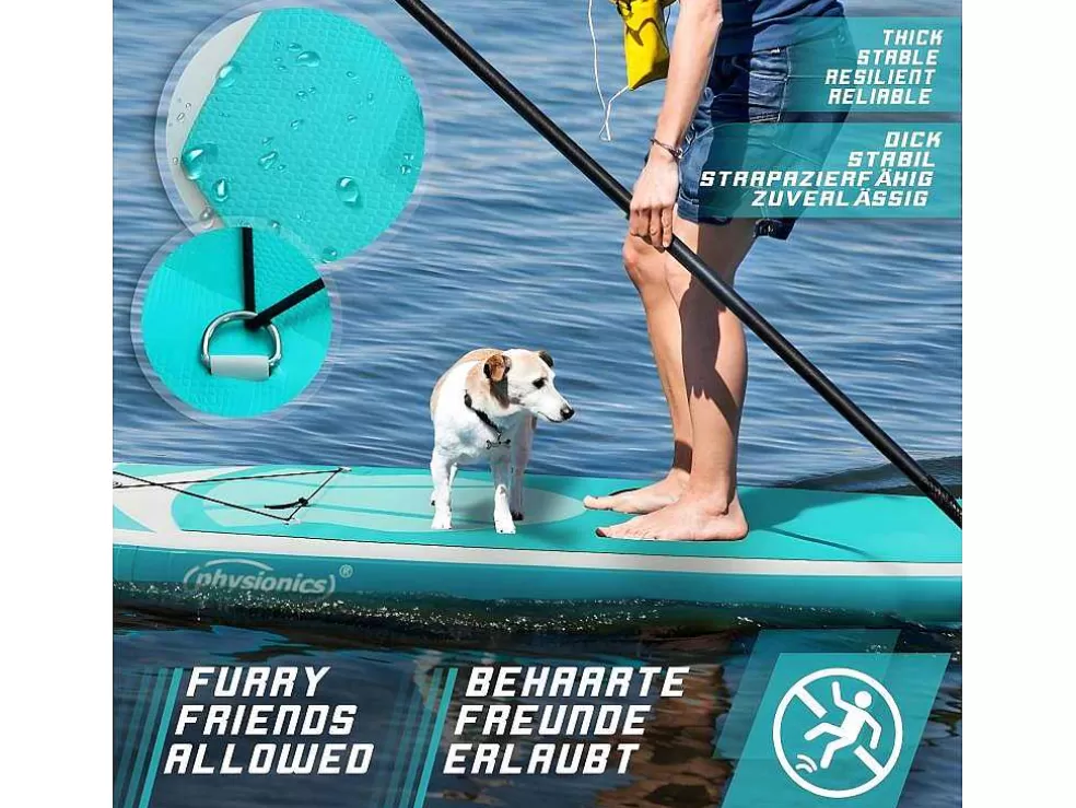 Hot Sup Board Nymphe 366 Cm - Mintgroen - Incl. Accessoires Watersport