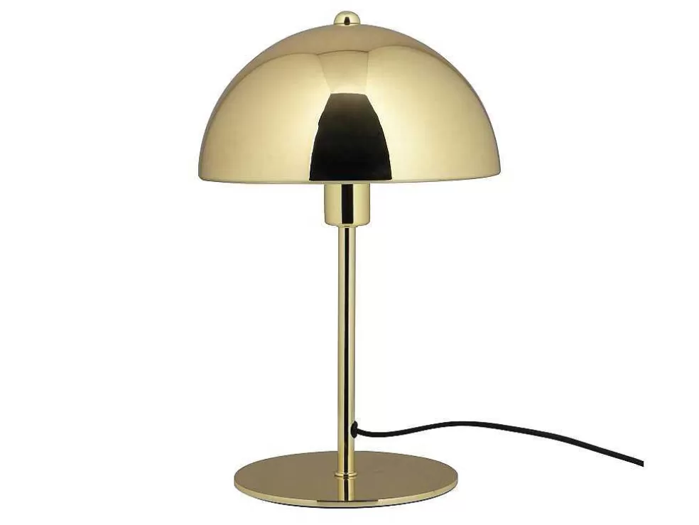 Cheap Tafellamp Met Champignonvorm En Vintage-Look Met Messingeffect - D 20 Cm X H 30 Cm - Goudkleurig - Ontario Lamp