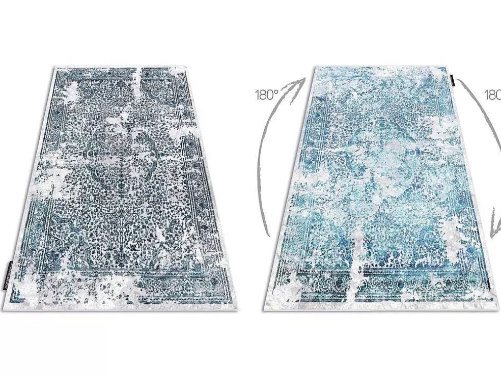 Best Tapijt De Luxe Modern 2082 Ornament Vintage Gewreven - Structureel Cr 120X170 Cm Klein Tapijt