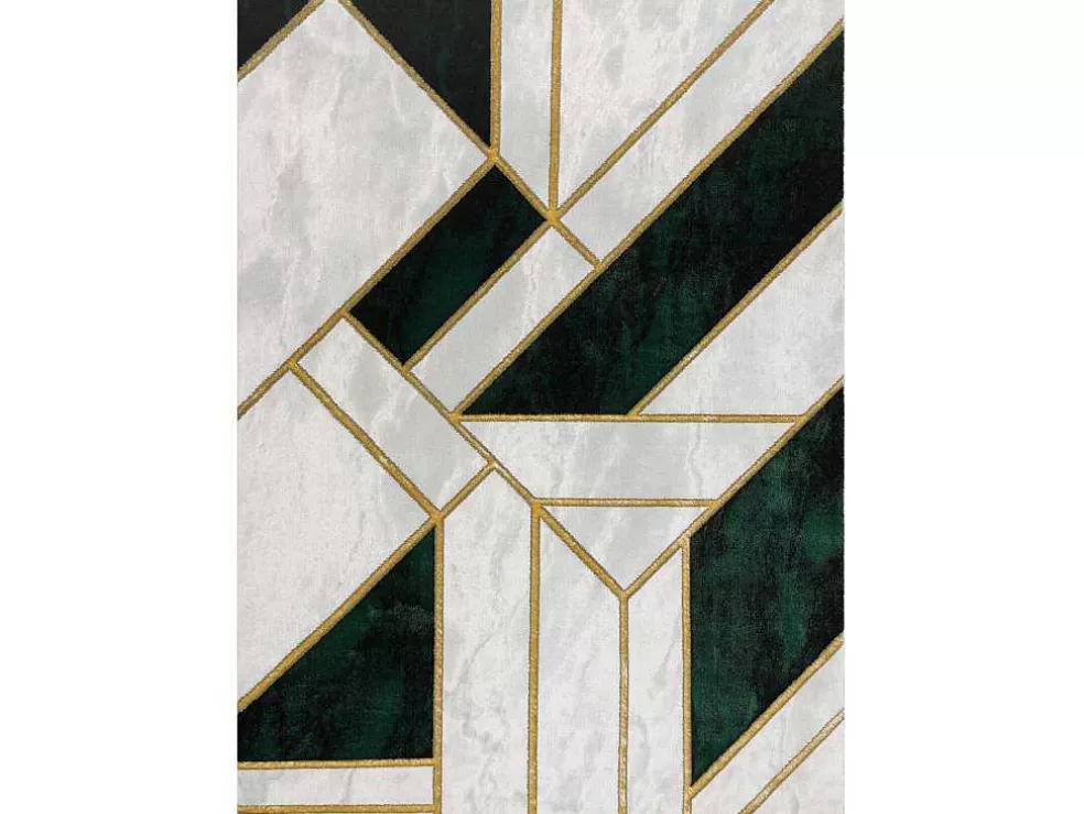 New Tapijt Emerald Exclusief 1015 Glamour, Stijlvol Marmer, Geometrisch Fl 120X170 Cm Klein Tapijt
