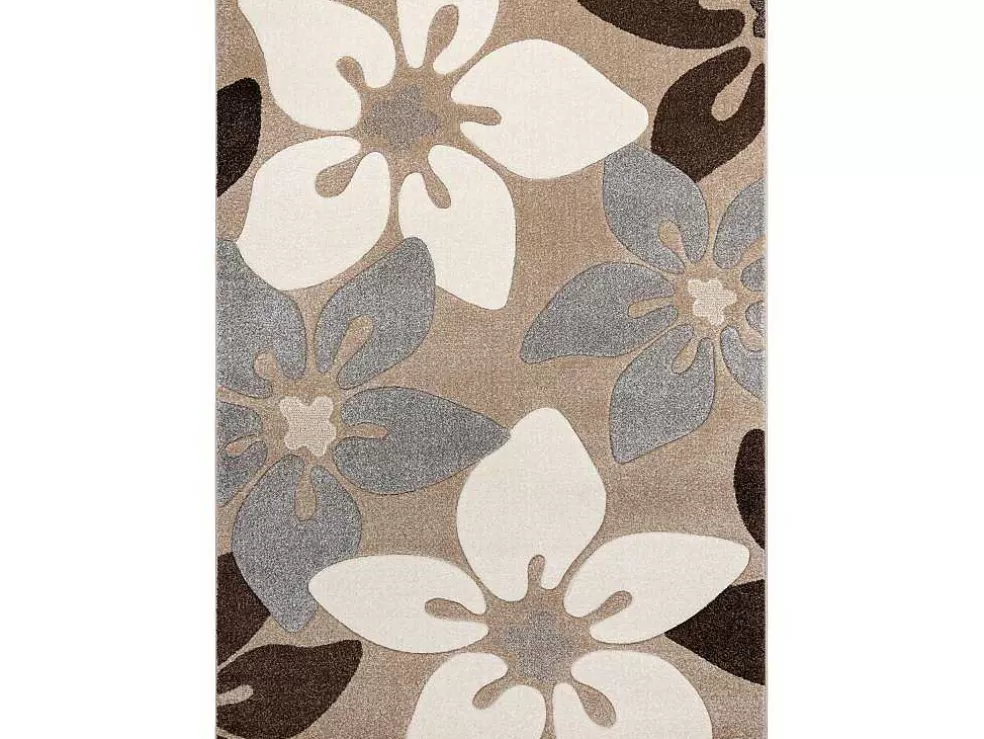 Cheap Tapijt Feel 1602/15055 Bloemen , Beige / Grijskleuring 200X290 Cm Groot Tapijt