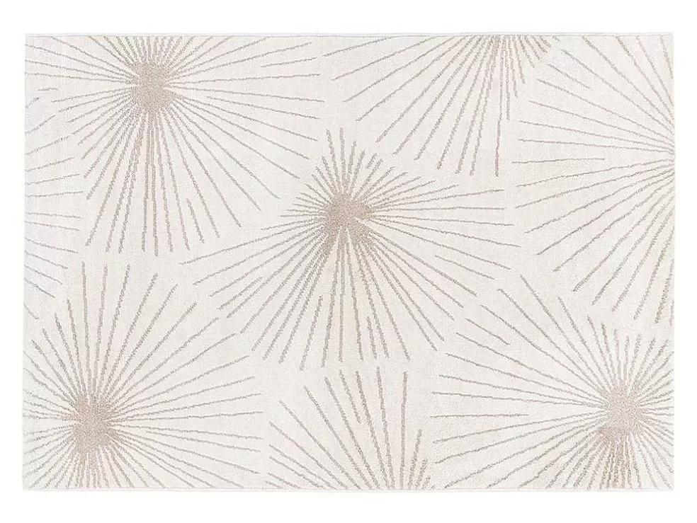 Best Tapijt Met Afwerking In Goudkleurig Lurex Livno - 120 X 170 Cm - Beige Klein Tapijt