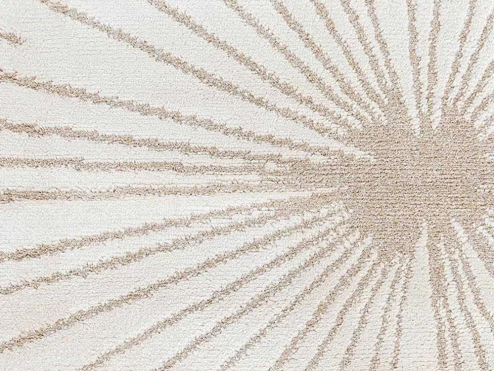 Best Tapijt Met Afwerking In Goudkleurig Lurex Livno - 120 X 170 Cm - Beige Klein Tapijt