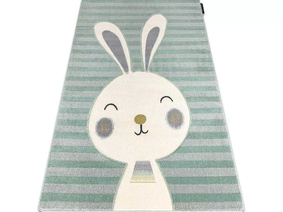 Cheap Tapijt Petit Rabbit Konijn , Konijntje Groen 140X190 Cm Kindervloerkleed