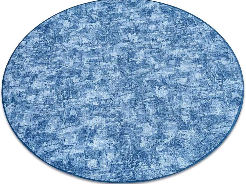 Hot Tapijt Rond Solid Blauw 70 Beton Cercle 150 Cm Tapijt Rond