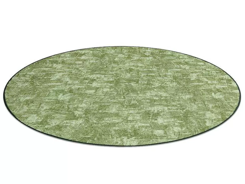 Best Tapijt Rond Solid Groen 20 Beton Cercle 170 Cm Tapijt Rond