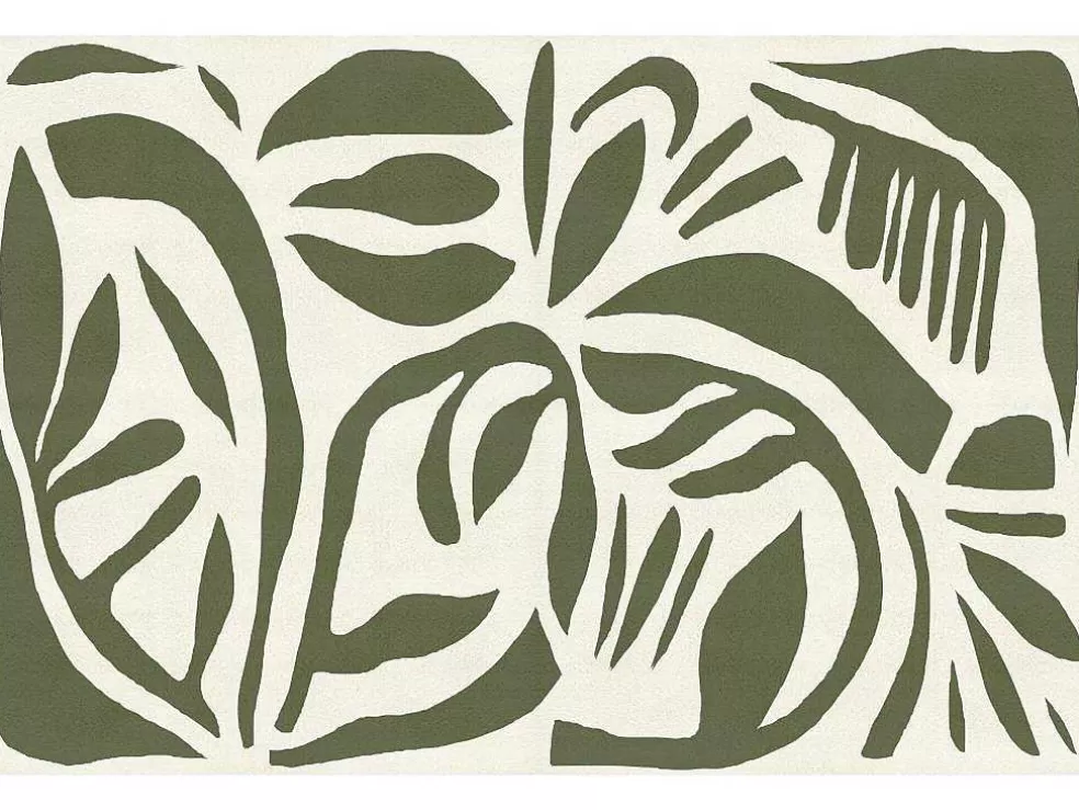 Best Sale Tapijt Van Vinyl Met Tropisch Motief - 120 X 180 Cm - Groen - Imaza Tapijt Van Vinyl