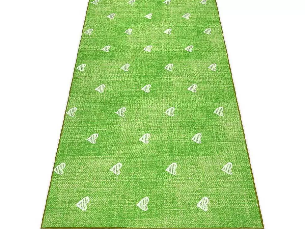 Cheap Tapijt Voor Kinderen Hearts Jeans Gewreven Harten, Kinderen - Groen 300X450 Cm Kindervloerkleed