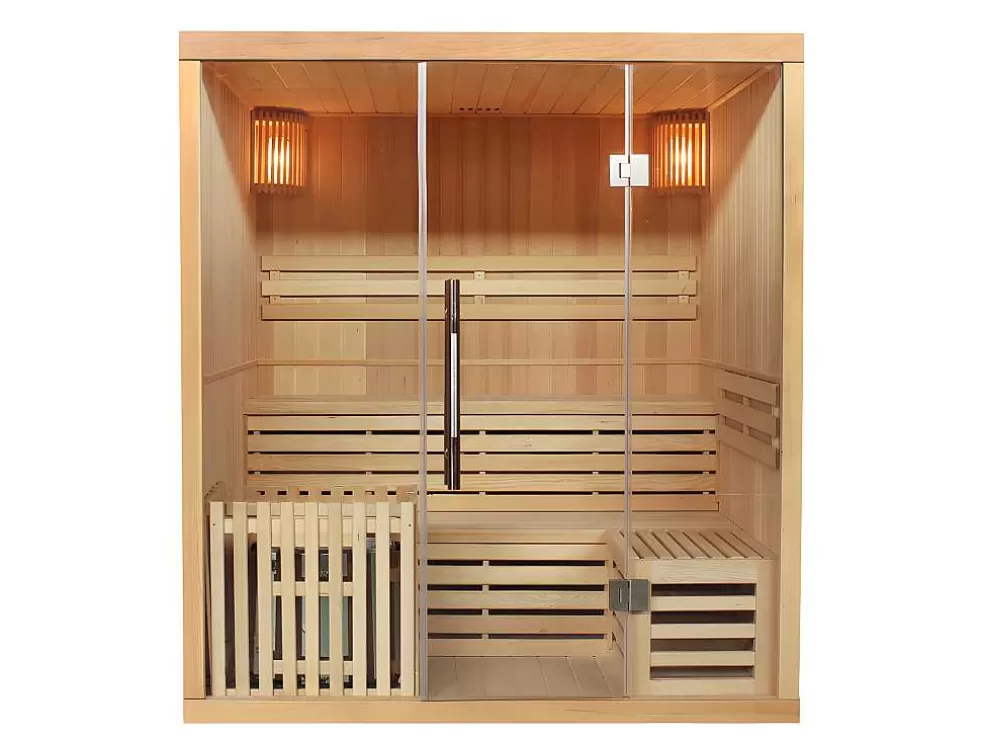 Flash Sale Traditionele Finse Sauna 4/5 Persoons Kolding - 180 X 160 X 200 Cm Finse Sauna