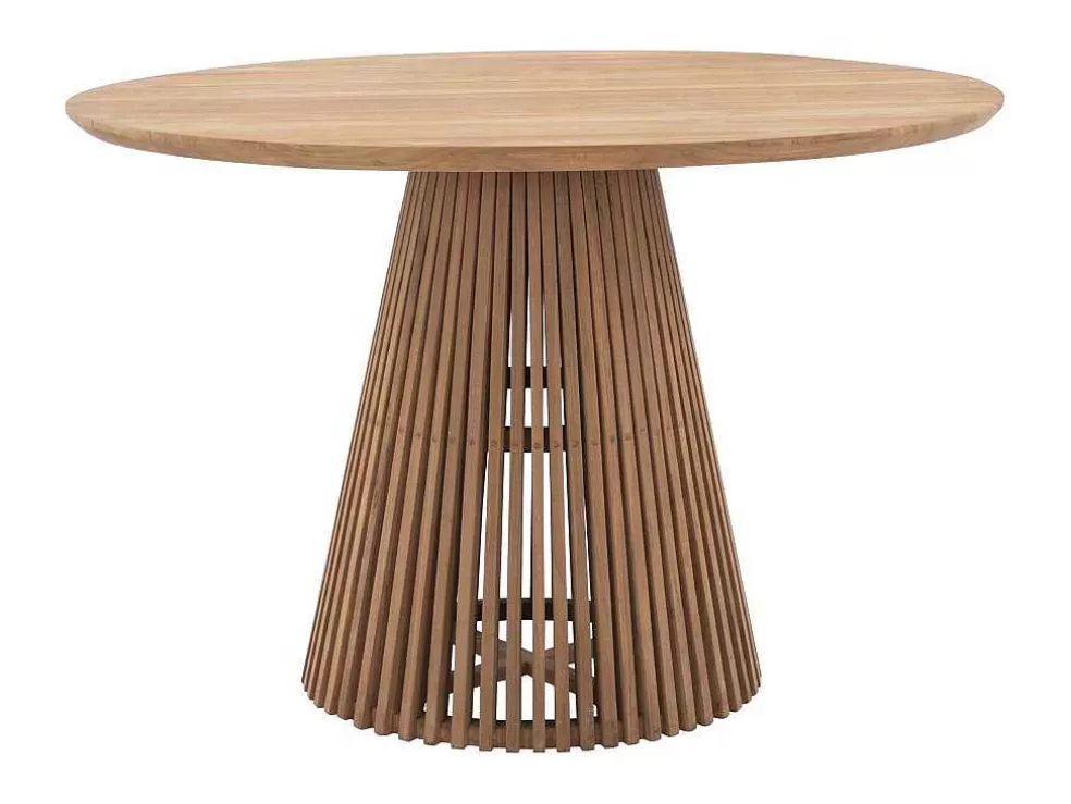 Cheap Tuineettafel Van Teakhout D120 Cm - Licht Naturel - Triani Eettafel