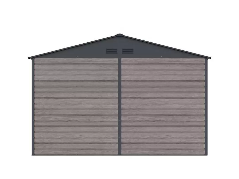 Best Sale Tuinhuis Van Gegalvaniseerd Staal Met Grijs Houteffect 13,12 M - Adelmo Tuinhuis