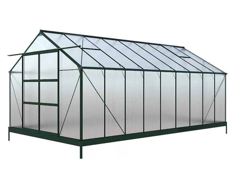 Shop Tuinkas Van Polycarbonaat 16,8 M Ixora Met Basis Tuinkas