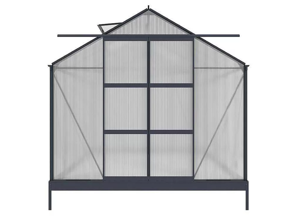 Best Tuinserre Corolle Ii 9 M Van Polycarbonaat - Antraciet Tuinkas
