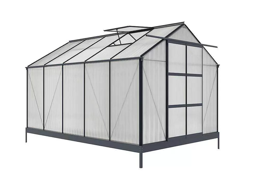 Best Tuinserre Corolle Ii 9 M Van Polycarbonaat - Antraciet Tuinkas