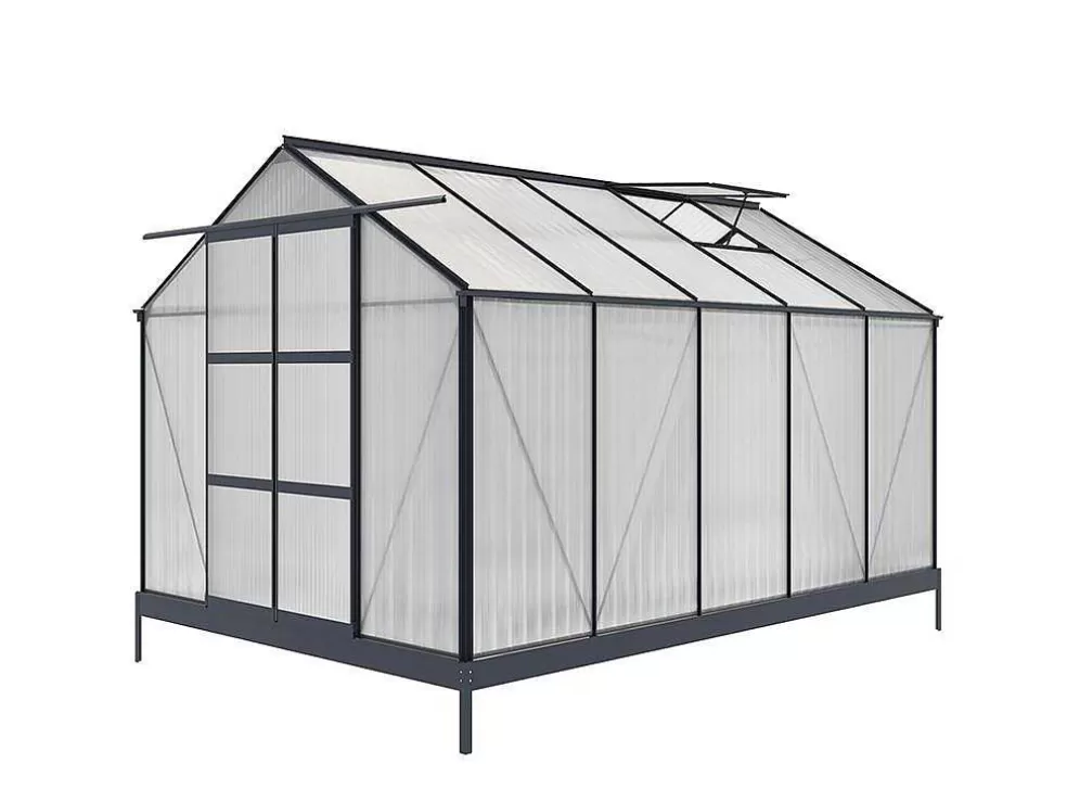Best Tuinserre Corolle Ii 9 M Van Polycarbonaat - Antraciet Tuinkas